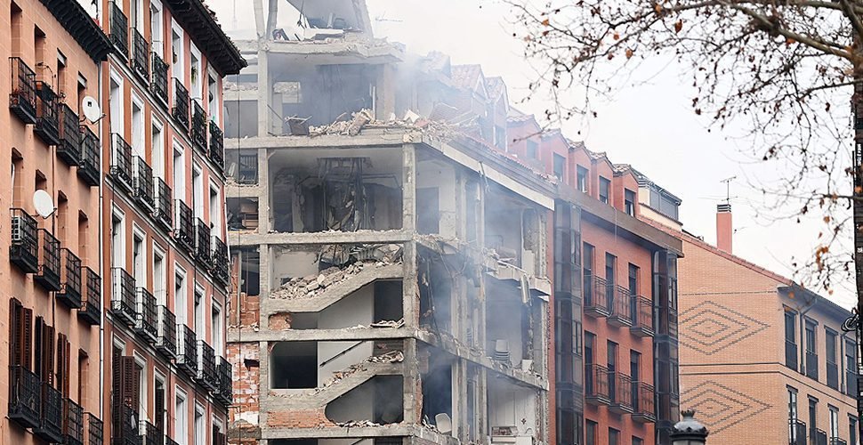 MADRID: UNA EXPLOSIÓN DESTRUYÓ UN EDIFICIO Y DEJÓ VARIOS HERIDOS explocion madrid