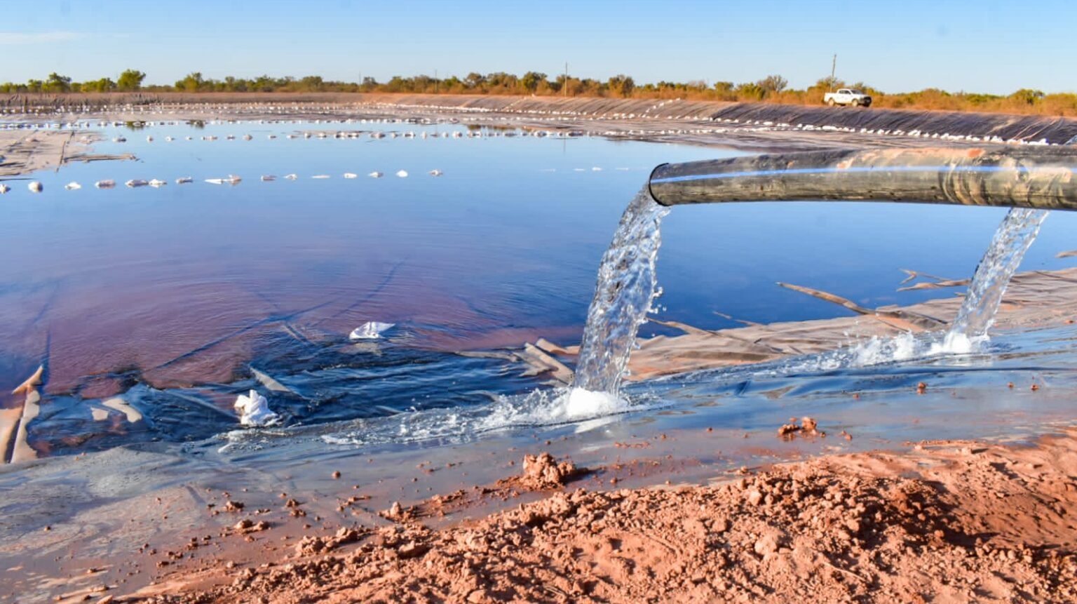 Patquia: Inició el proceso de cargado de agua en la represa de El Barrialito FaDiAAaWQAAiXxa e1660701414745