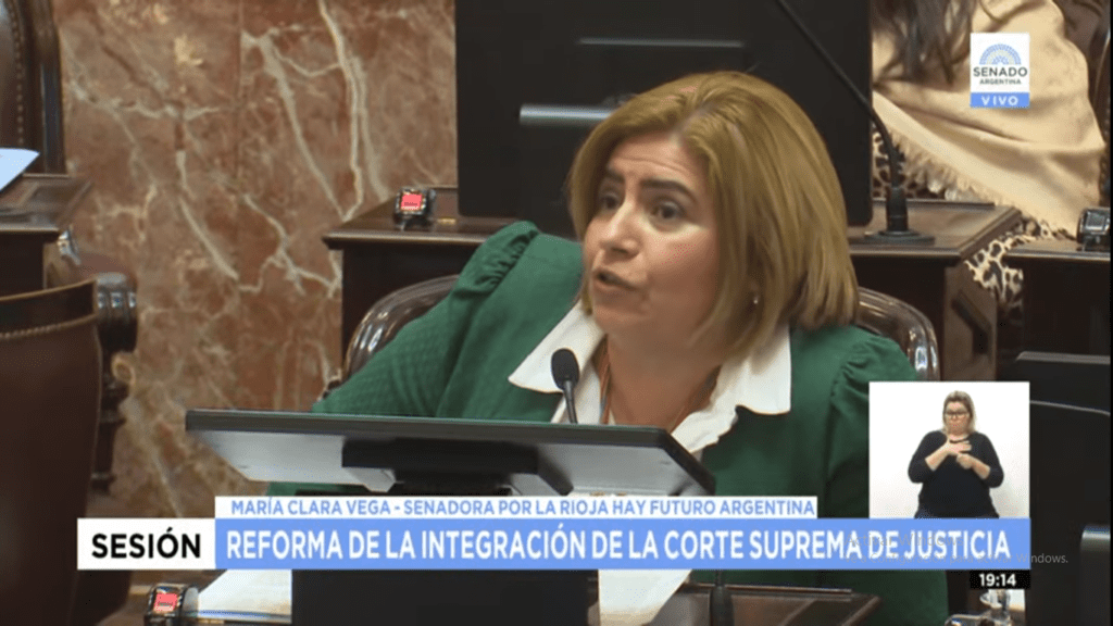 clara vega senadores corte suprema