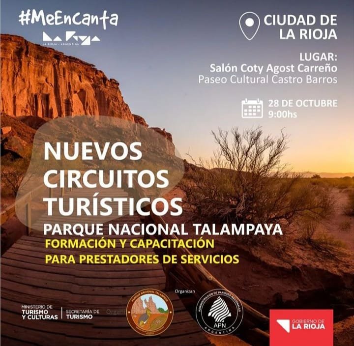 Talampaya: El 28 de octubre brindarán capacitación por los nuevos circuitos turísticos 1 7f6d52f8 b4fa 4dc3 8659 8975f807f7ba