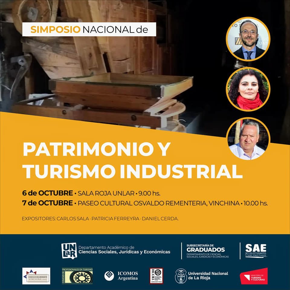 Invitan a participar de "Simposio Nacional sobre Patrimonio y Turismo Industrial" 1 Simposio Nacional sobre Patrimonio y Turismo 02