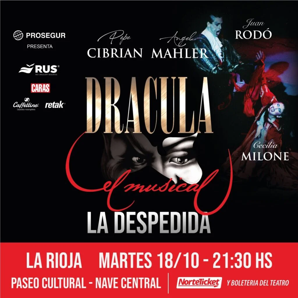 <strong>“Drácula, el musical” en su gira despedida llega a La Rioja </strong> 1 dracula rio sq
