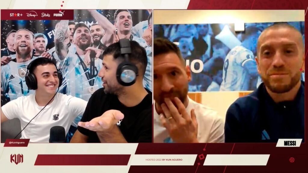 Messi se divirtió con el ‘Kun’ Agüero en una charla de stream 6390e914c50a3.12.2022 captura 1200