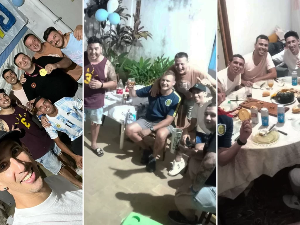El emocionante recibimiento a Ángel Di María de sus amigos de toda la vida: asado, cánticos, bandera y un mensaje muy especial COJ6MWLWYFAYFF5BZRSD2NQMRY