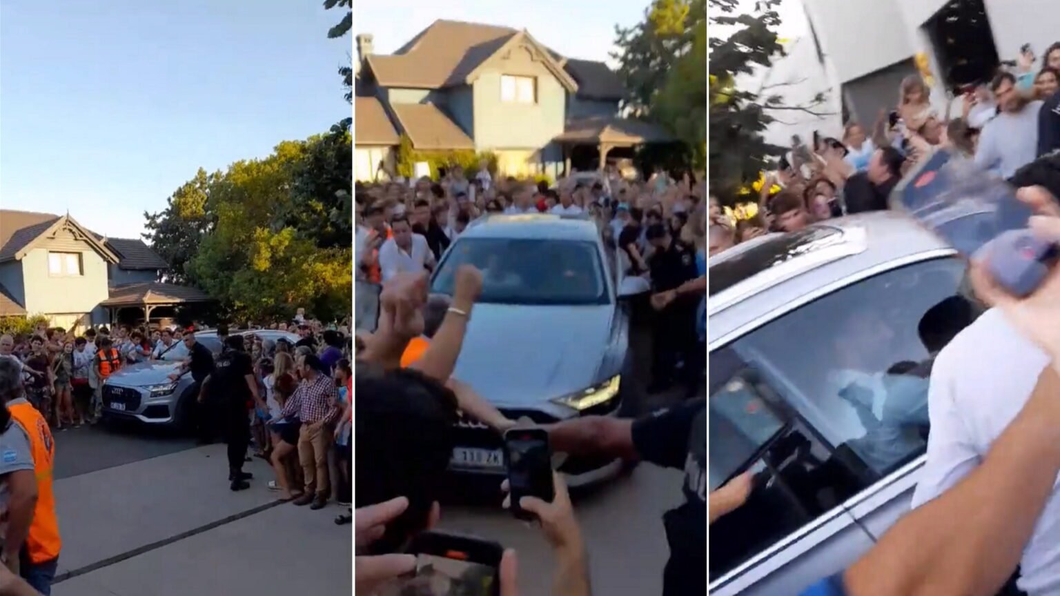 «¡Dale, campeón!»: Messi llegó a su casa y se desató la alegría de los vecinos W573KVNWLRF7FPVK4AR5S5JRDE