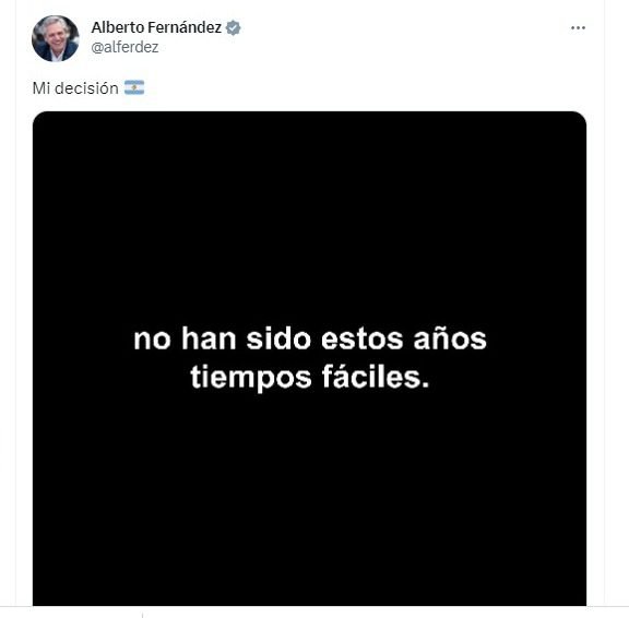 Alberto Fernández declinó su candidatura hacia la reelección 1 WhatsApp Image 2023 04 21 at 10.17.31