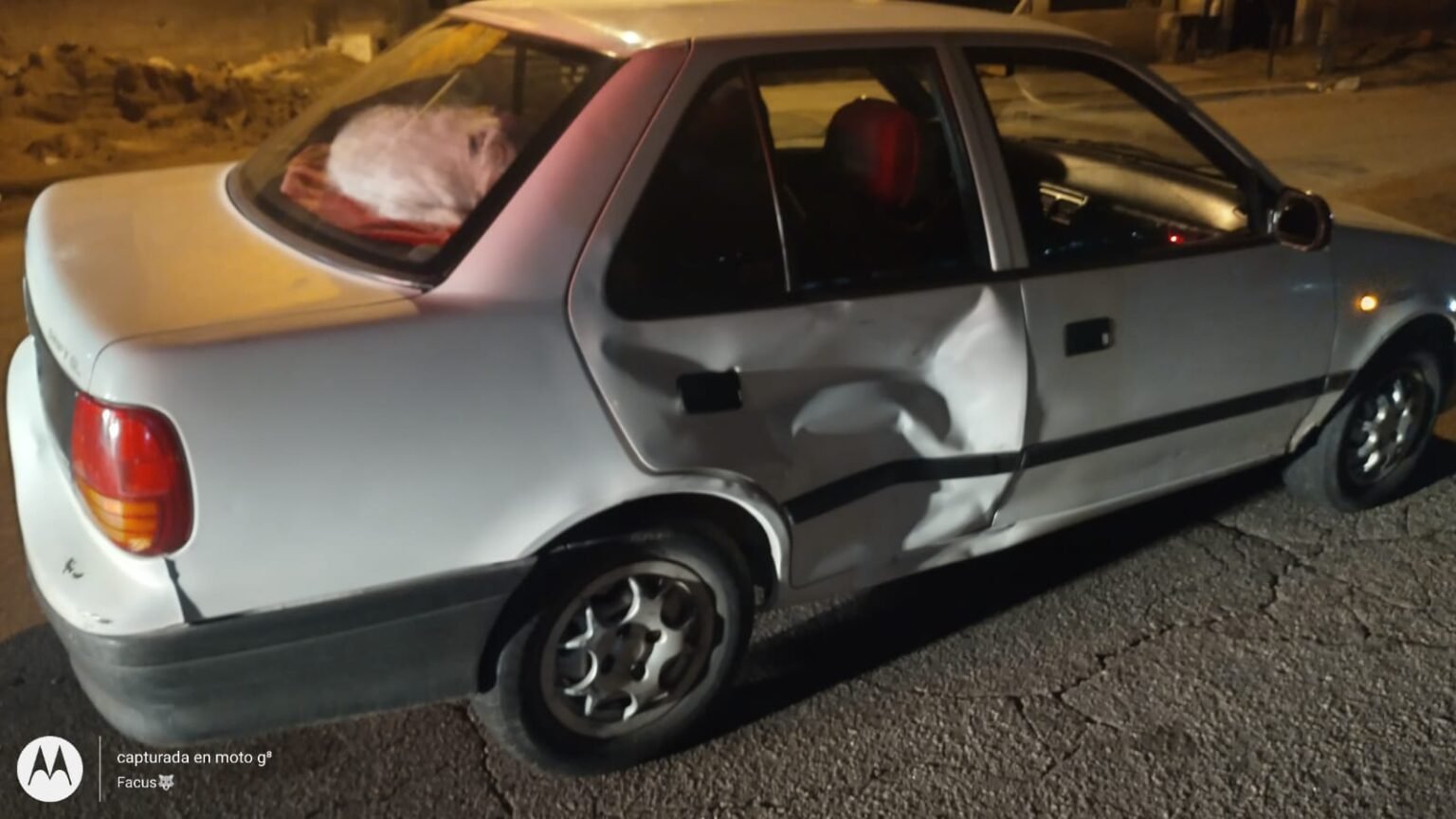 Menor salió ileso tras impactar con un auto en Capital WhatsApp Image 2023 04 24 at 20.52.21