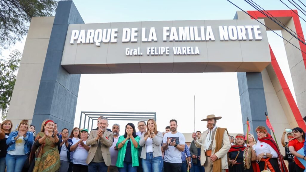 Quedó inaugurado el Parque de la Familia Norte "General Felipe Varela", que cuenta con más de tres mil árboles y vegetación autóctona 1 WhatsApp Image 2023 04 27 at 21.33.36