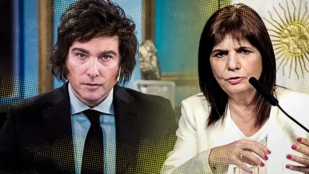 javier milei y patricia bullrichjpg