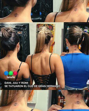 Juli, Dani y Romi se tatuaron el ojo de Gran Hermano 1 whatsapp image 2023 04 19 at 142839