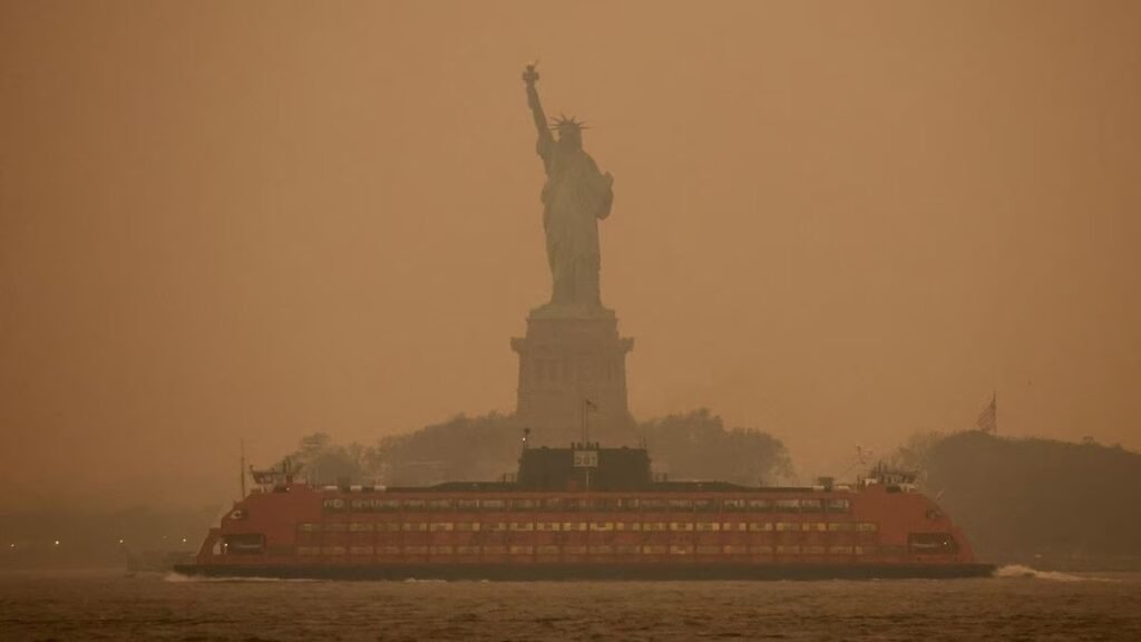 Nueva York se llenó del humo de los incendios forestales de Canadá WhatsApp Image 2023 06 08 at 10.50.03