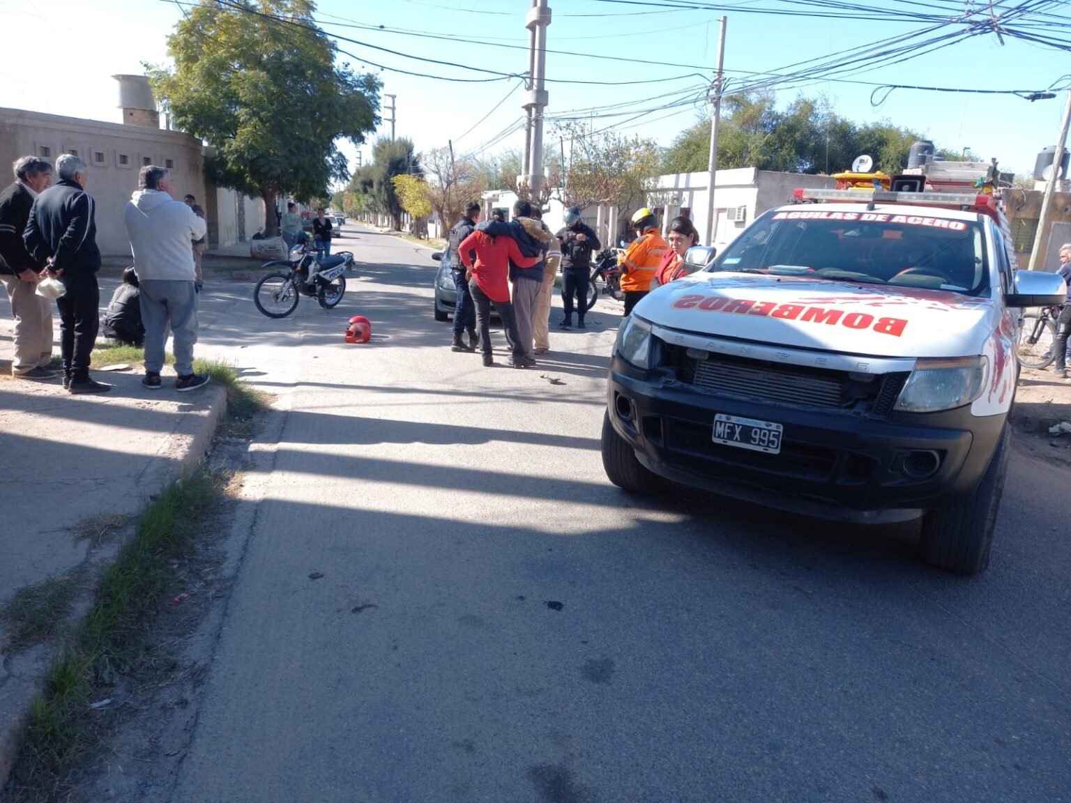 Motociclista herido tras chocar contra un auto en barrio Vargas WhatsApp Image 2023 06 30 at 6.16.07 PM
