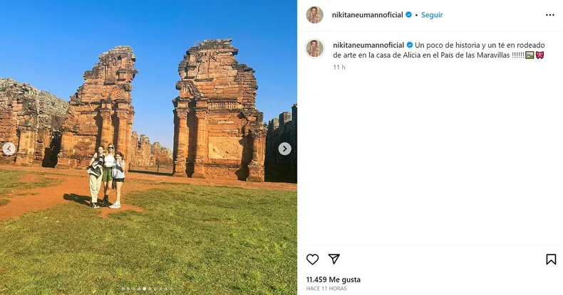 nicole neumann post instagram comentarios desactivados