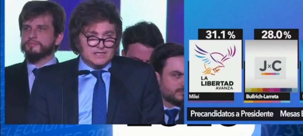 Milei habló cerca de la medianoche y atacó a «la aberración llamada justicia social» IMG 20230814 WA0001