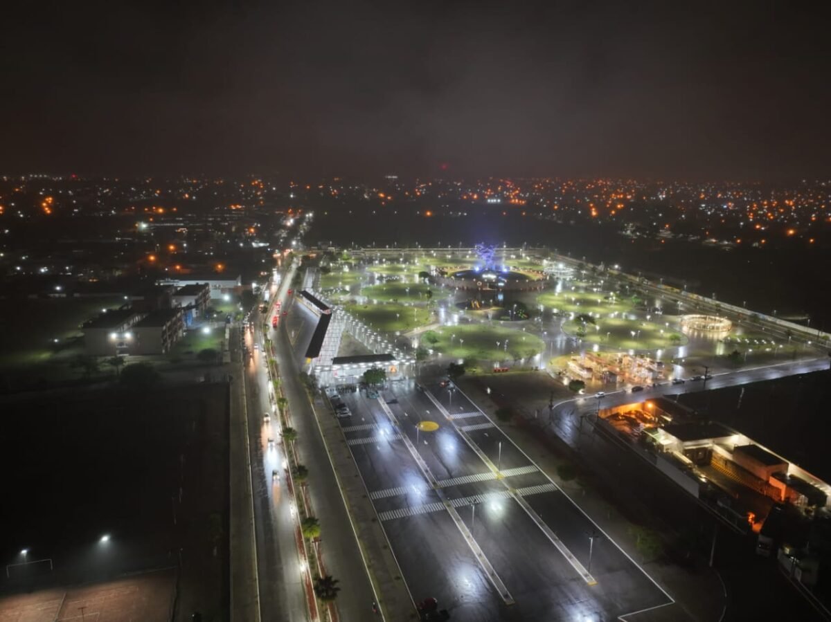Inauguraron iluminaci&oacute;n led que mejorar&aacute; la seguridad en la zona del Parque de las Juventudes