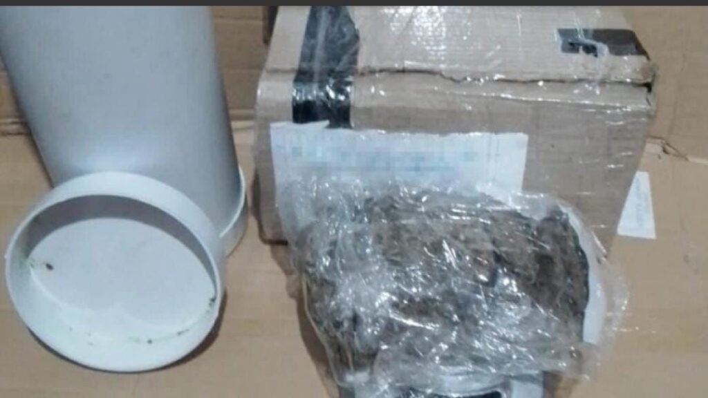 Vicky droga en encomiendas