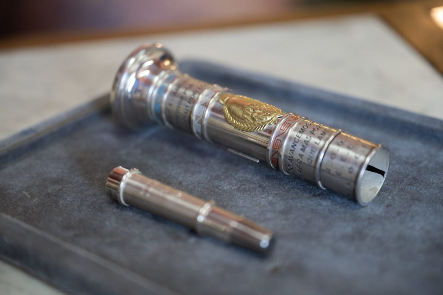 El Bastón de Mando que llevará Quintela en la asunción de su segundo mandato tiene como emblema el federalismo y la justicia social baston de mando