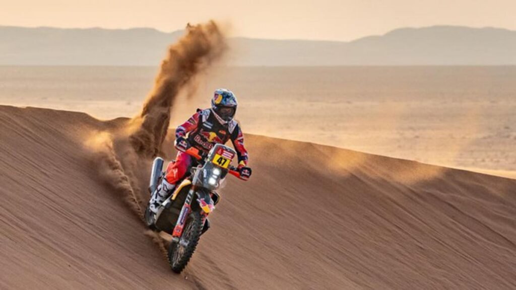 Kevin Benavides ingresó al podio de la tercera etapa del Dakar en Arabia Saudita benavides