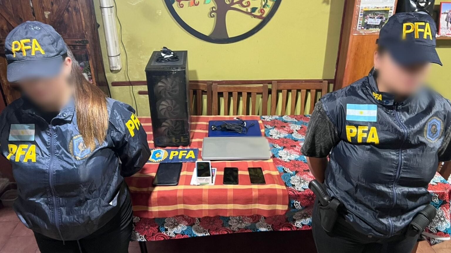 la policia federal argentina detuvo a dos hombres por distribucion y comercializacion internacional de pornografia infantil