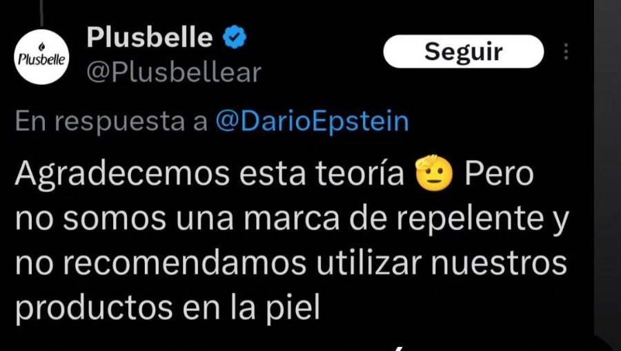 Plusbelle aclaró un video viral donde se creó un repelente con su shampoo y agua 2 WhatsApp Image 2024 04 10 at 11.02.32 AM
