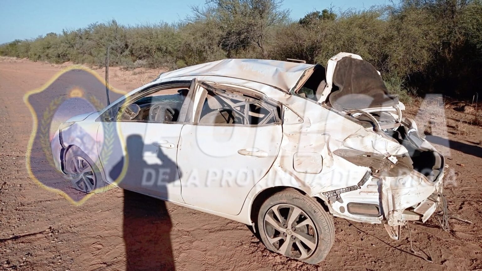 Conductora sufrió lesiones tras un impactante vuelco en Patquía 449615369 1076190363903066 6428389000138959158 n