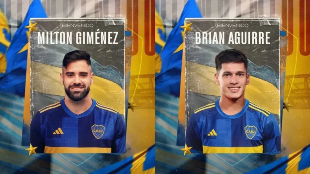 Boca anunció la llegada de Milton Giménez y Brian Aguirre bocaq