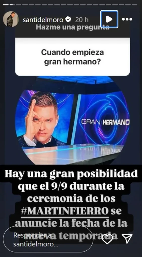 santiago del moro gran hermano 1