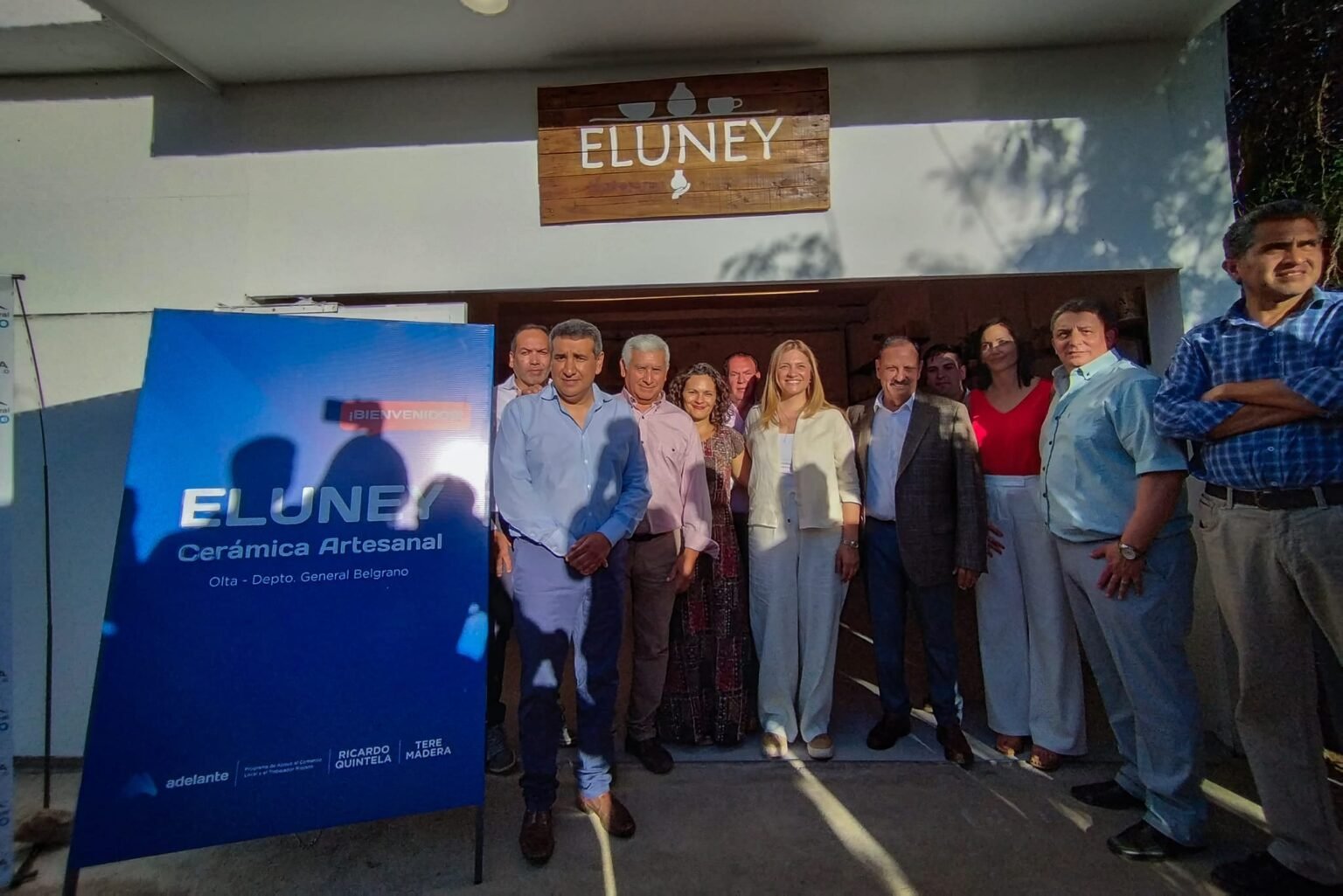 Quintela y Madera visitaron empredimiento de artesanías para fortalecer el empleo privado eluney