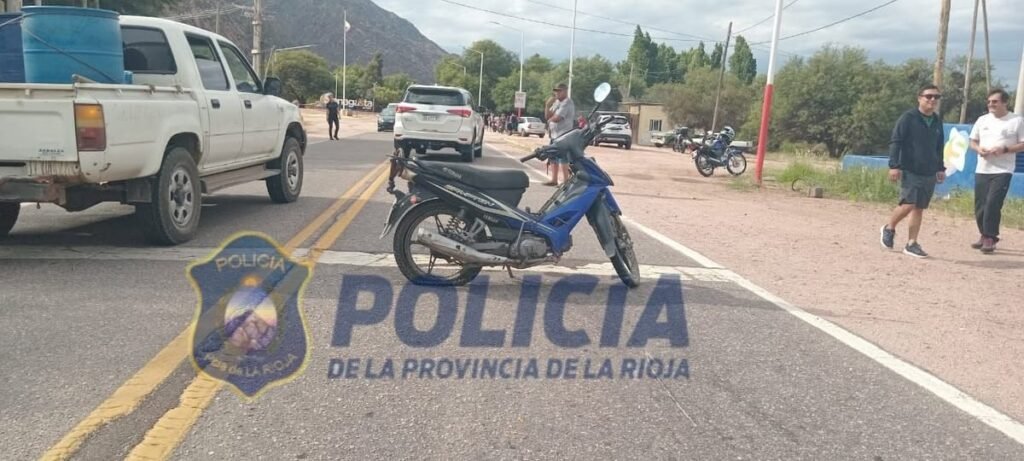 Sanagasta: motociclistas hospitalizadas tras el reventón de una cubierta siniestro vial