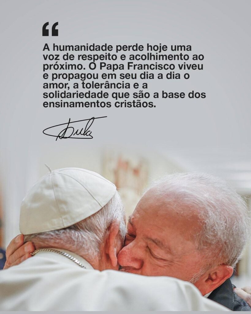 Lula decretó 7 días de duelo en Brasil y despidió al Papa Francisco 1 490786875 1328190385334641 8476267509187234611 n
