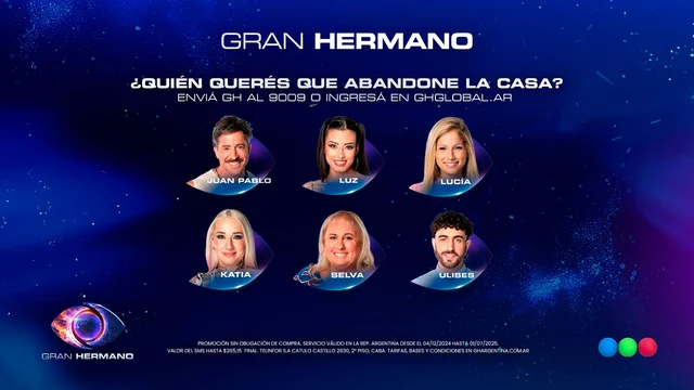 Gran Hermano tiene placa final con seis nominados 1 360 6