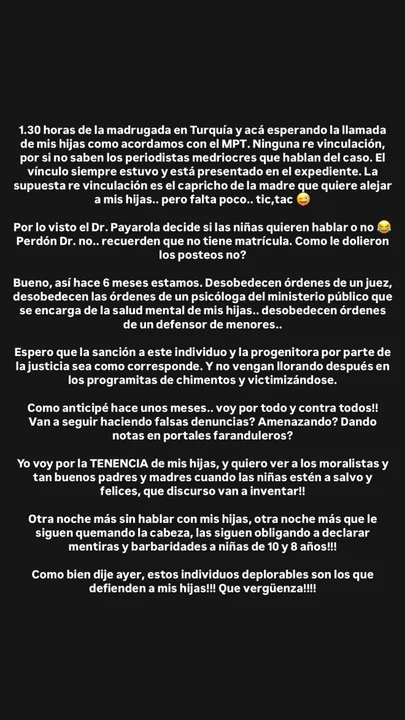 Icardi dijo que "va por todo" y pedirá la custodia de sus hijas 1 720 1 5