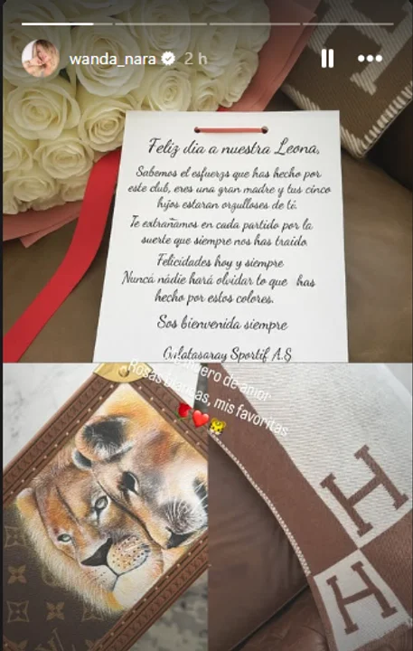 Cruce de flores y mensajes: Galatasaray homenajeó a Wanda y la China Suárez en el Día de la Madre 1 720 2