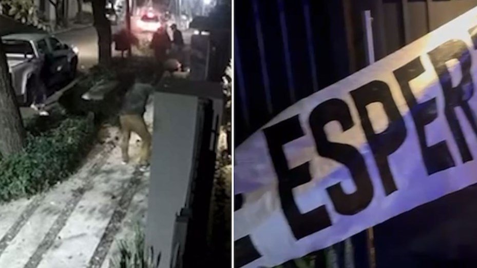 Arrojaron bolsas con estiércol y pasacalles con insultos en la casa de Espert vandalismo