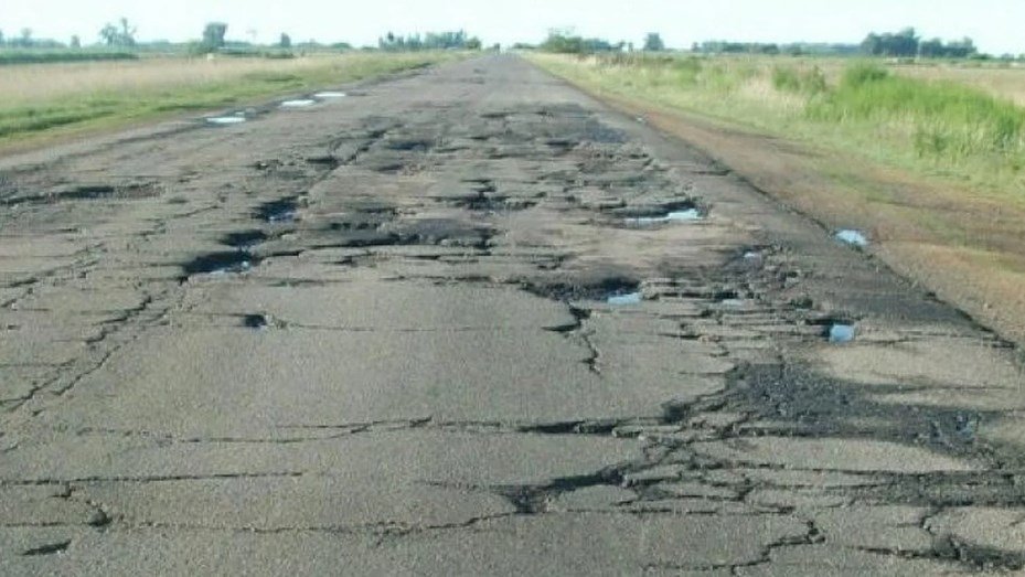 Dura advertencia del sindicato vial: “Habrá rutas de la muerte” ruta pozos