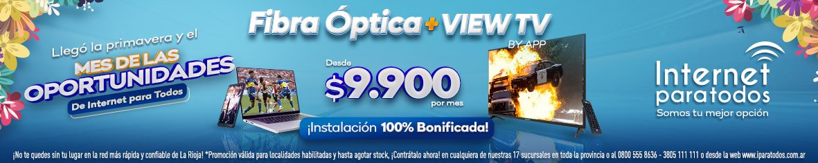 Nueva Rioja 20 cm x 4 cm PRIMAVERA FIBRA TV c