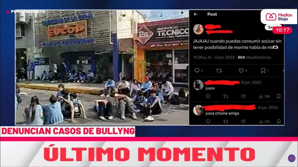 Alumnos de Colegio Provincial N° 1 cortan las calles contra el bullying 2 WhatsApp Image 2025 09 30 at 10.22.12 AM