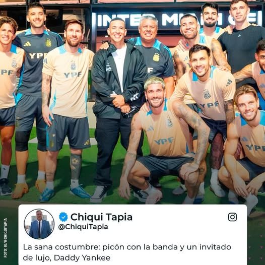Daddy Yankee se prendió a un "picadito" con el Chiqui Tapia y Lionel Messi 3 565096545 1332510442220996 4718151890342587867 n