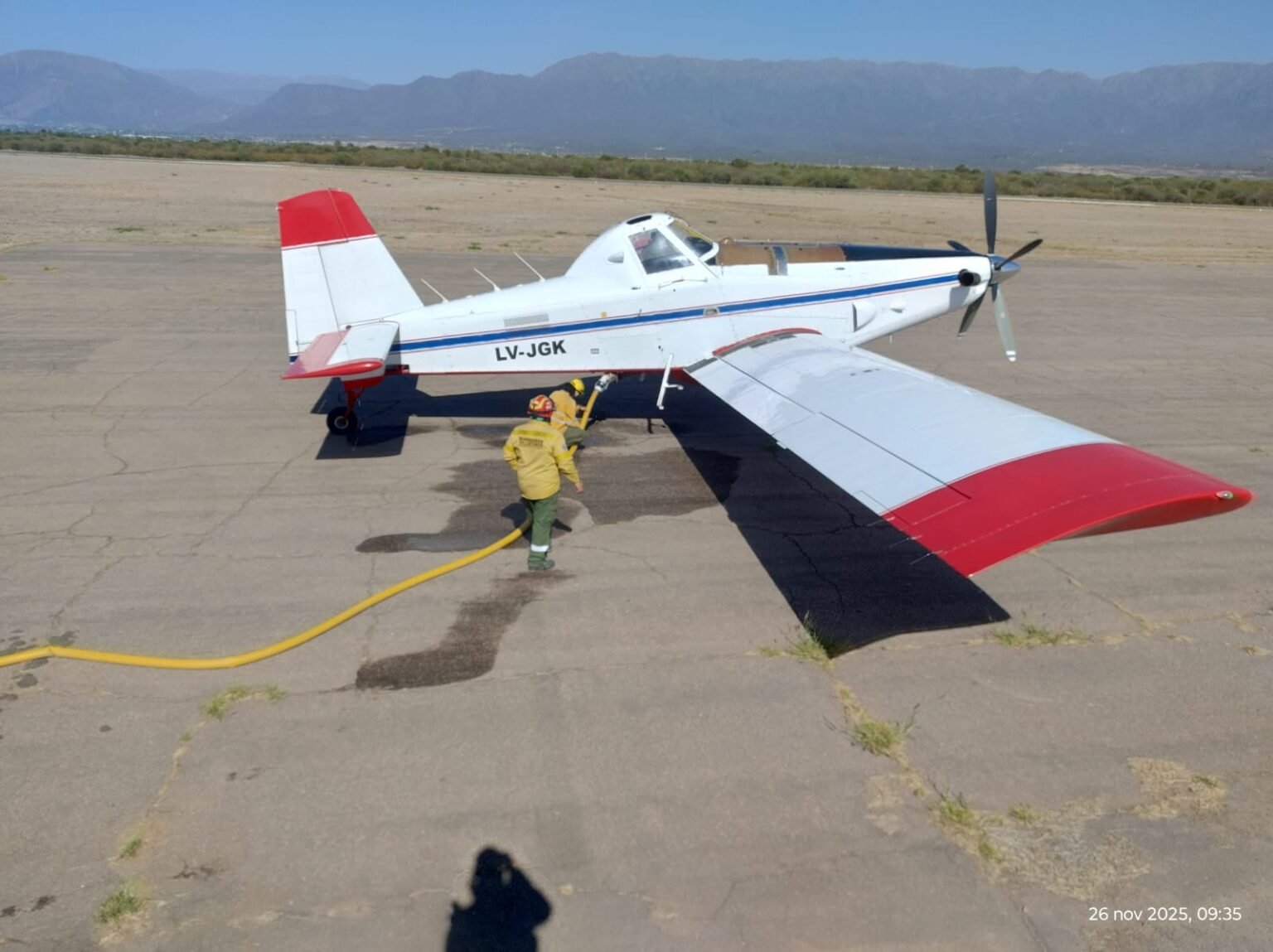 El avión hidrante ya opera en contener los incendios de Capital IMG 20251126 WA0037