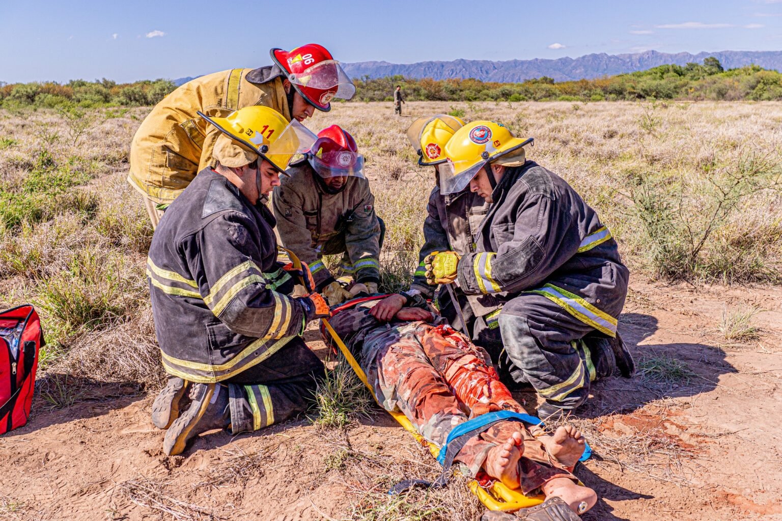 Chamical: fuerzas de seguridad concretaron un Simulacro de Accidente Aéreo 595551276 122234276300137292 106765964265918239 n