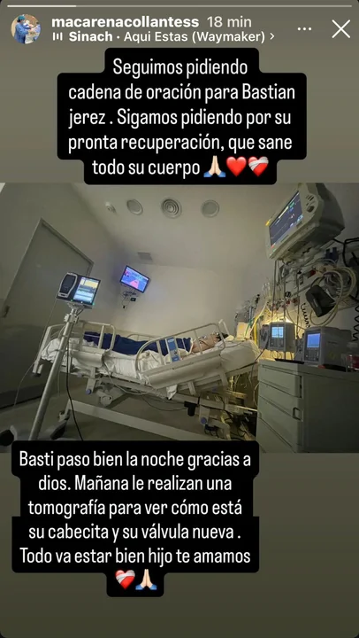 La conmovedora primera imagen de Bastián internado tras el brutal accidente en Pinamar: "Sos muy fuerte, hijo" 1 1000612710