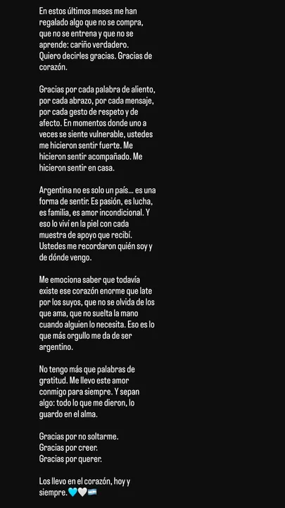 Maxi López se despidió de Argentina: “Ustedes me hicieron sentir fuerte" 1