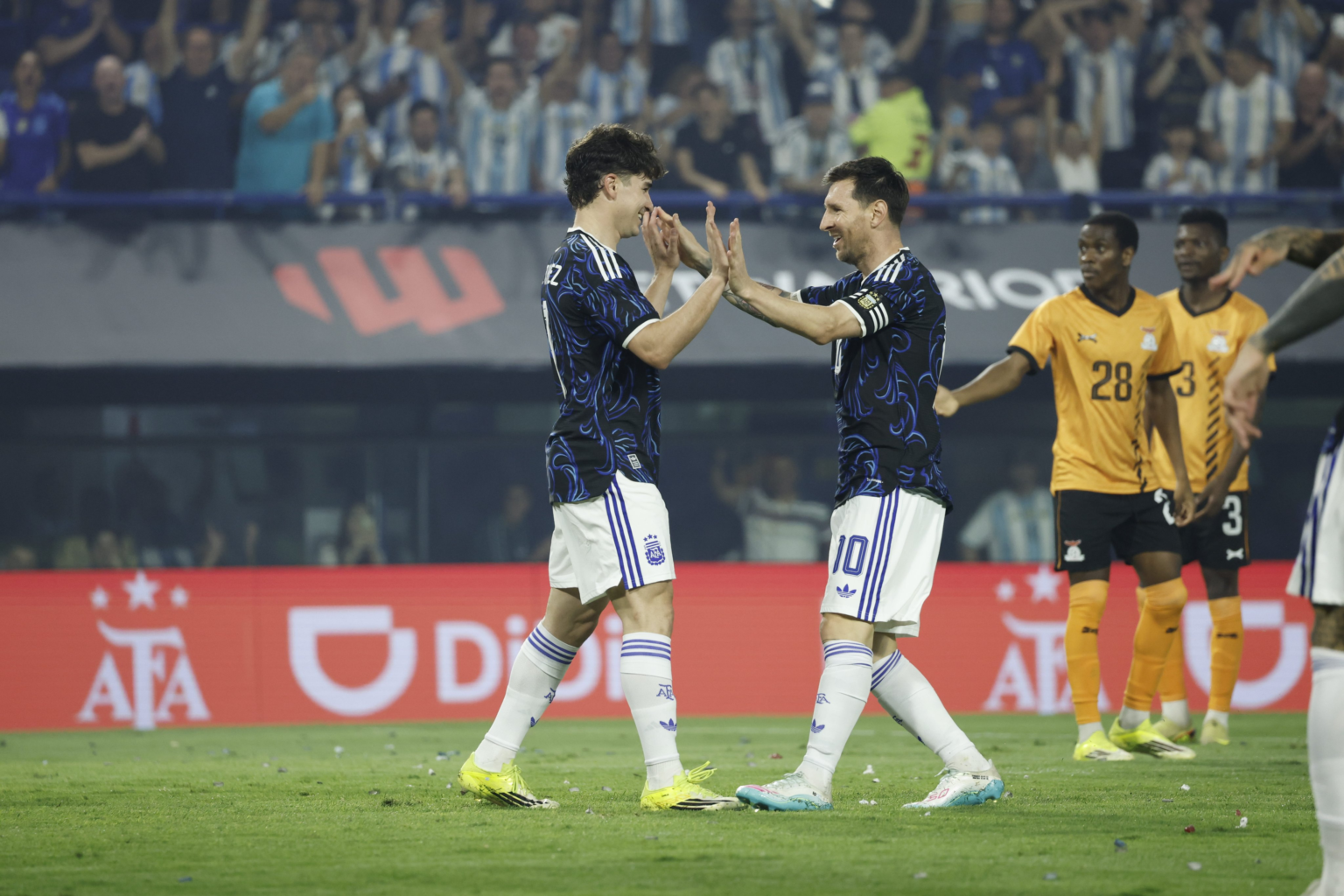 Argentina mostró la superioridad que se le exigía y aplastó a Zambia por 5 a 0 Seleccion