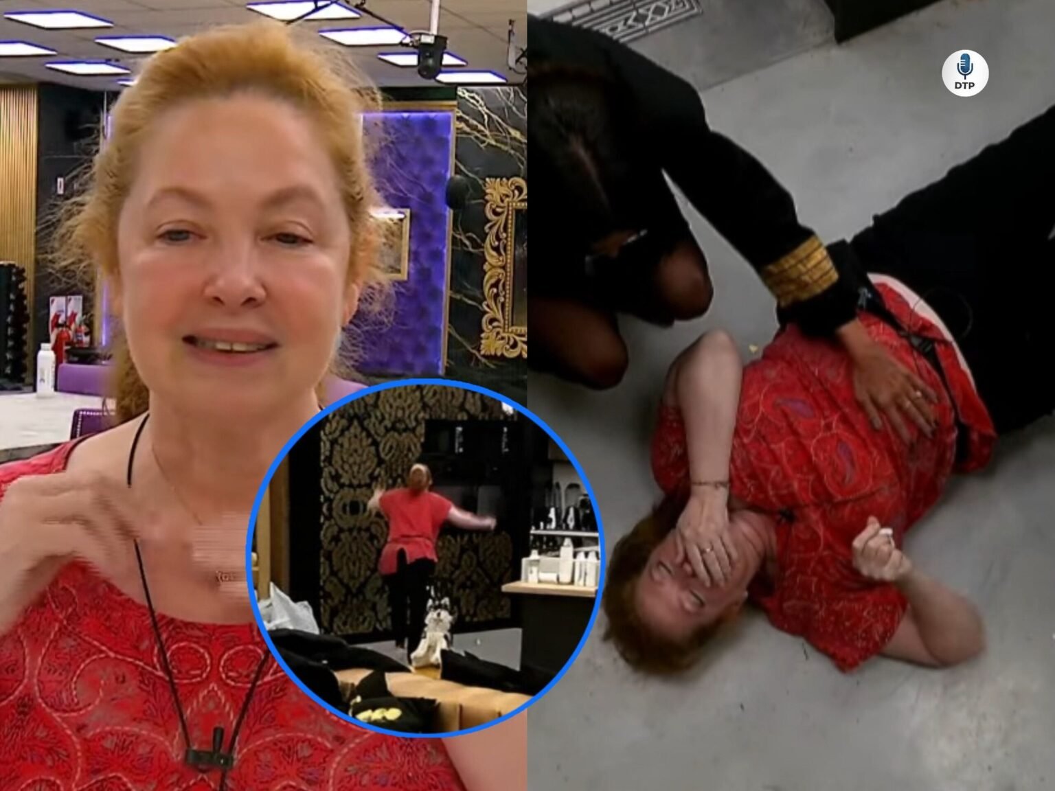 Andrea del Boca sufrió una fuerte caída y debió abandonar la casa de Gran Hermano andrea del boca