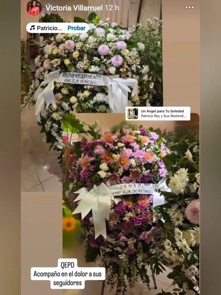Villarruel se diferenció del Gobierno al enviar una corona de flores al velatorio del Indio Solari Victoria
