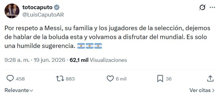 Caputo critica duramente a Florencia Peña tras la viralización de fake news sobre la familia de Messi 1 WhatsApp Image 2026 06 19 at 10.09.26 AM 1
