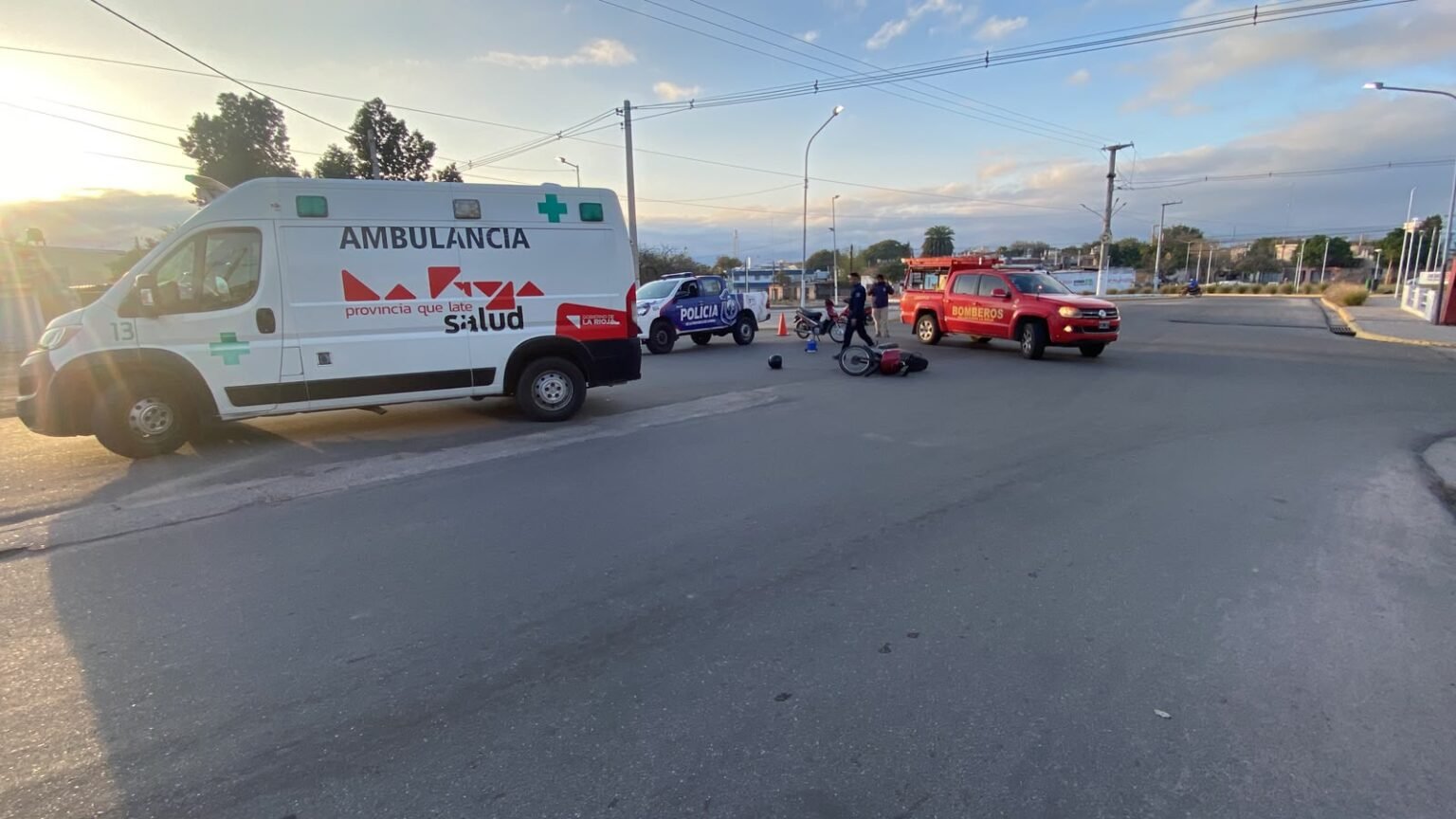 Dos motociclistas resultaron heridos tras un violento choque en el barrio Centro WhatsApp Image 2026 07 31 at 11.07.28 AM