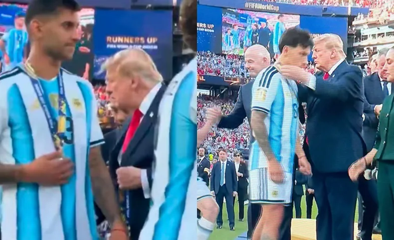 Martínez y Romero le negaron el saludo a Donald Trump en la entrega de medallas cuti licha trump