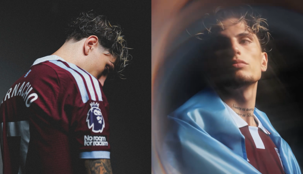 Garnacho se presentó en Aston Villa y posó con la bandera argentina garnacho 1 6a62afee3d666