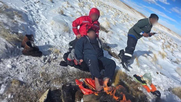 Rescataron a cuatro mineros tras tres noches atrapados por la nieve en Catamarca rescate mineros 6a61e2e41a206
